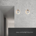 Vertical ring 360° luminous led small pendant light